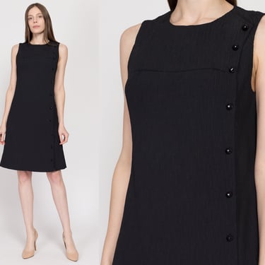 princess polly baby blue dress Vintage 60's Shift Dress With Crochet Collar - Black