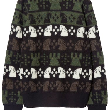 Burberry Men Chess Pattern Sweater