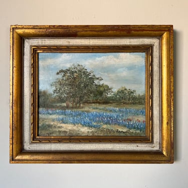 1960's B. Tompson Impressionist Oil Landscape Painting, Framed 