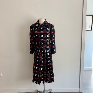 Bill Blass wool vintage 60s/70s folkloric wool suit-size 10 
