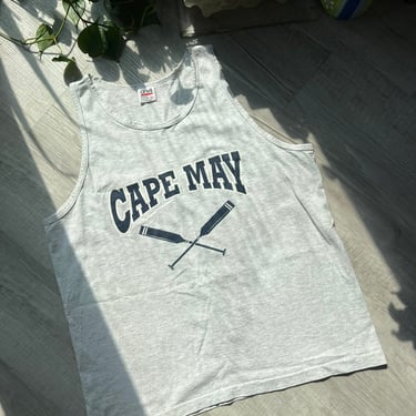 Vintage Cape May Graphic Tank Top by Anvil