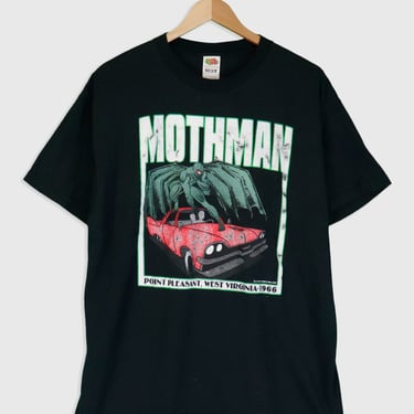 Vintage 2000 Mothman 'Point Plesant, West Virginia -1966' T Shirt Sz XL