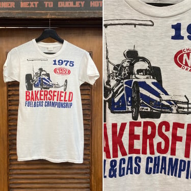 Vintage 1970’s NHRA Bakersfield Hot Rod Drag Racing Original Championship T-Shirt, 70’s Tee Shirt, Vintage Clothing 