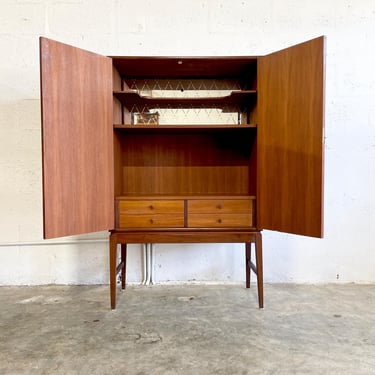 Danish Mid Century Modern Bar Cabinet 