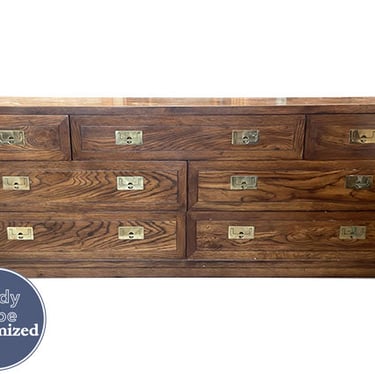 72&quot; Unfinished 7 Drawer Henredon Vintage Dresser #08514