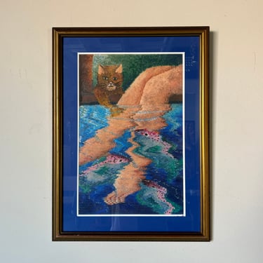Modern Figurative Impressionist Abstract Painting, Framed 