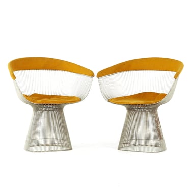 Warren Platner for Knoll Mid Century Dining Chairs - Pair - mcm 