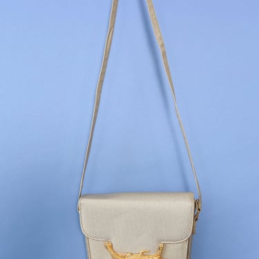 Golden Alligator Structured Purse