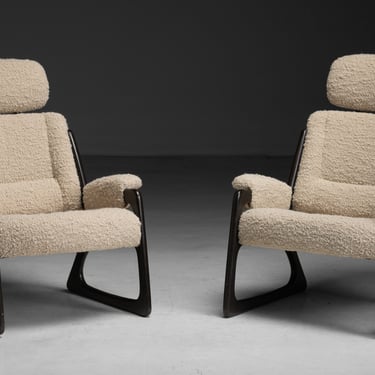 Armchairs in Boucle