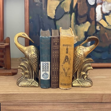 Free Shipping Within Continental US - Vintage Bird Book Ends. Set of 2 