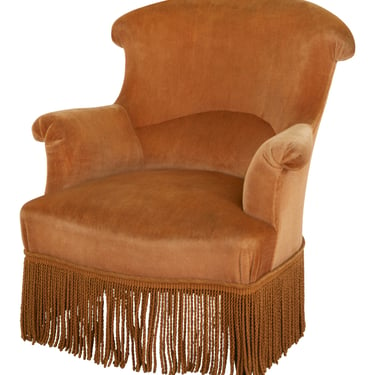 Antique  Velvet Chair