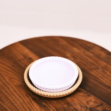 lavender and light rubber mellow plate and bowl