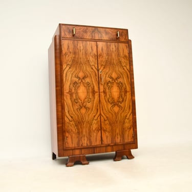 Art Deco Figured Walnut Compactum Wardrobe