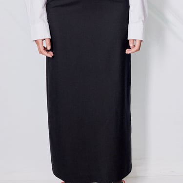 Black Suiting Maxi Skirt