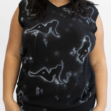 Femlord x BRZ - Ladies Black Sweater Vest (XL-2X)