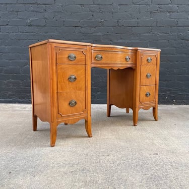 Antique Federal Style Desk with Brass Pulls, c.1950’s 