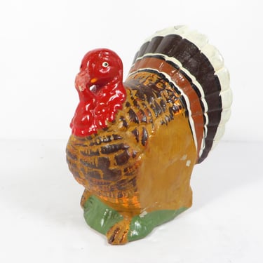 Vintage Thanksgiving Turkey Paper Mache Candy Container - | Pherds ...