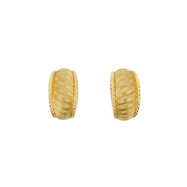 Christian Dior Goldtone Rope Earrings