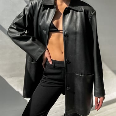 Black Leather Jacket (L)
