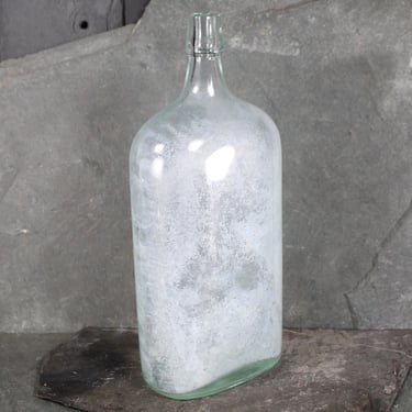 Antique Large Bottle | Pale Blue Green Bottle | Vintage Apothecary | Circa 1920s 