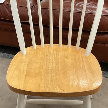 White & Blonde Dining Chair