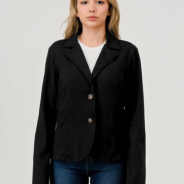 French Terry Blazer - Black