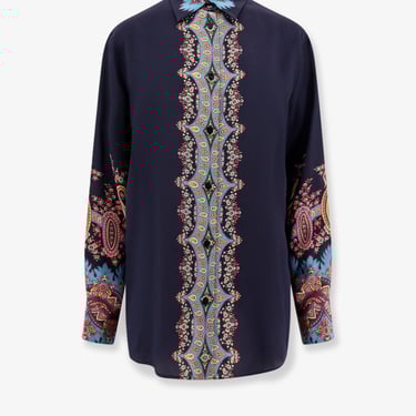 Etro Women Silk Shirt With Floral Print