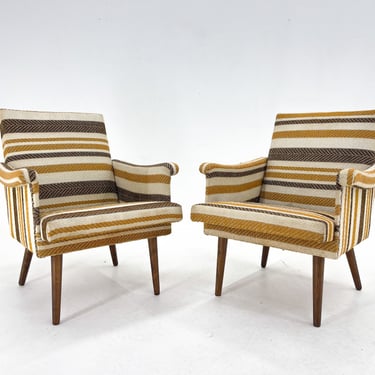 Set of Mid-Century Armchairs, Czechoslovakia 