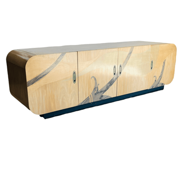 Modern Inlaid Beech Wood Credenza by White furniture 