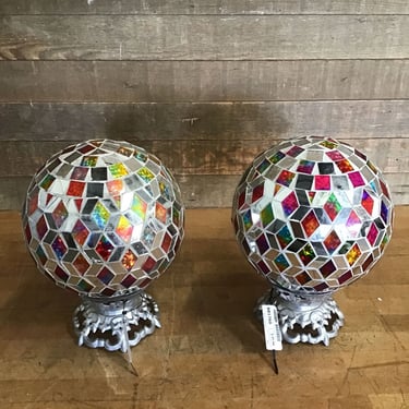 Colorful Mosaic Garden Orbs (Tacoma)