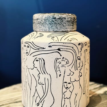 Abstract Ceramic Canister