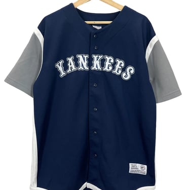 Vintage New York Yankees Blue Baseball Jersey Large