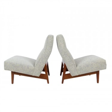 Pair of Jens Risom Slipper Chairs, 1958