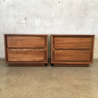 Pair Of CB2 Mid Century Style Nighstands