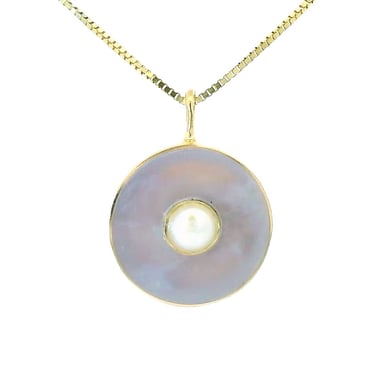 Madison River Blue Agate & Pearl Cerclen Necklace