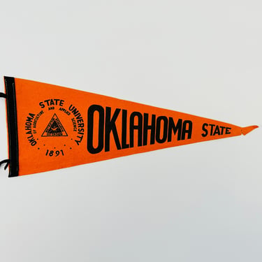 Vintage Oklahoma State University Pennant - As Is Condition 
