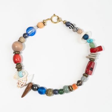 Bounty of the Brine Necklace with Vintage Beads