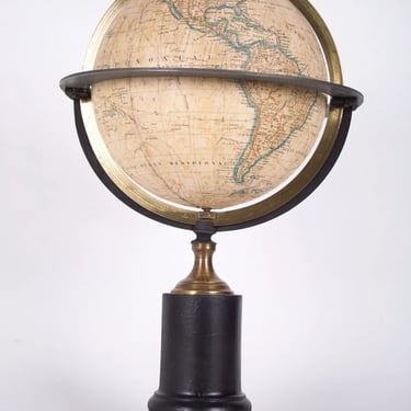 Delamarche French terrestrial globe 1858