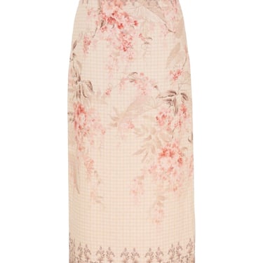 Zimmermann Women Printed Linen Pencil Skirt