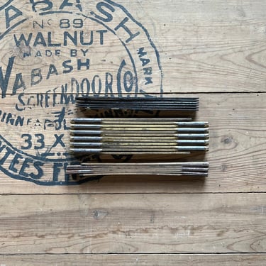 Vintage Lot of 3 Wood & Metal Folding Rulers 