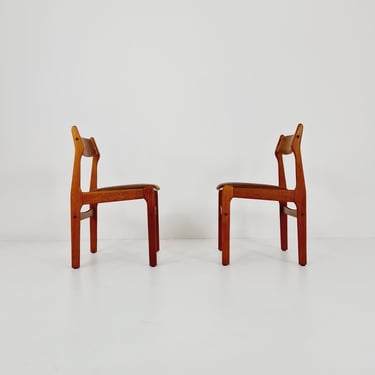 Vintage Danish teak dining charis by Erik Buch, 1960s, set of 2 