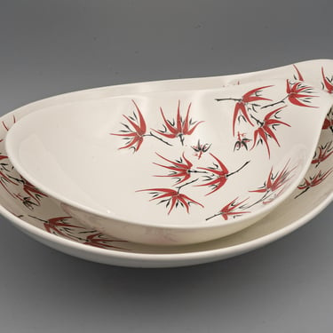 Serving Bowls, Hallcraft by Eva Zeisel Holiday, Large or Small | Vintage Mid Century Modern Designer Dinnerware Vegetables 