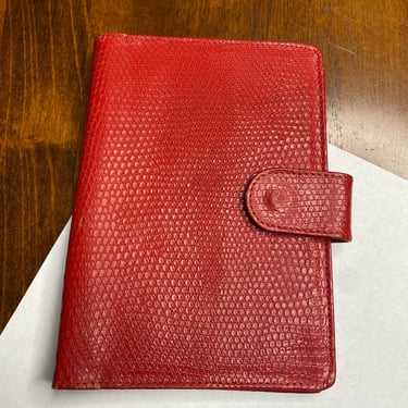 Vintage Passport Cover Red Leather Case Made in Brazil 