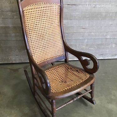 Old Caning Rocking Chair (Tacoma)