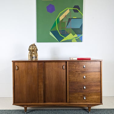 Mid Century Modern Walnut Credenza by Keller