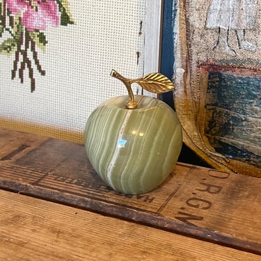 Free Shipping Within Continental US -  Vintage Mid Century Modern Apple Sculpture 