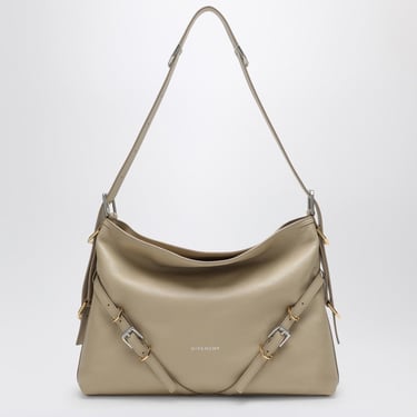 Givenchy Medium Voyou Bag In Beige Leather Women