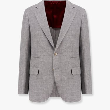 Brunello Cucinelli Men Brunello Cucinelli Grey Blazers E Vests