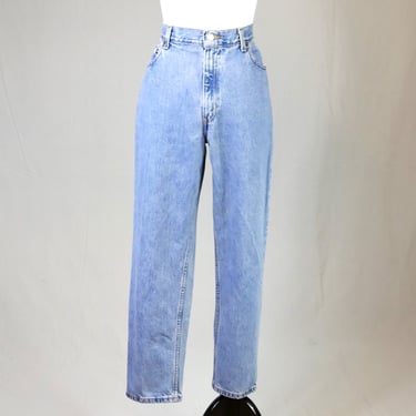 90s Y2K Levi's 550 Jeans - 30" waist - Blue Cotton Denim Pants - Vintage 1990s Relaxed Fit Tapered Leg - 29" inseam Short 