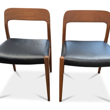 Pair of J.L. Moller 75 Chairs - 012594